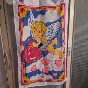 Colorful Polyester Cupid, Easter Bunny And Summer Flags Valentine